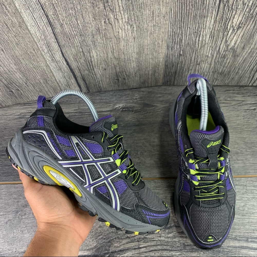 Asics Women’s Gel Venture 4 Trail Running Shoes Purple Gray T383N Size 6.5